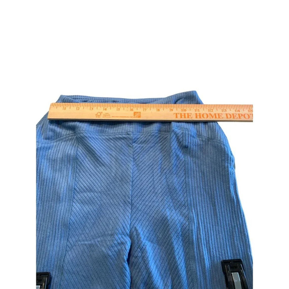 Area Stars XS Blue Ribbed Knit Flare Pants - Picture 8 of 11
